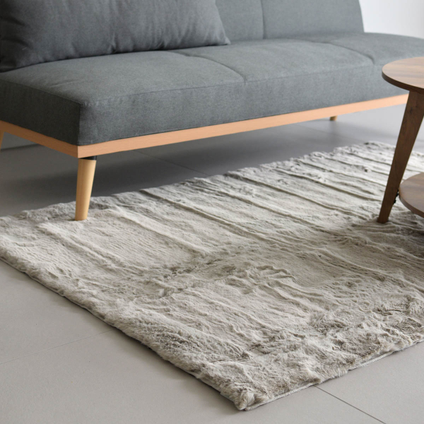 Χαλί Γούνινο (120x170) Ravelia Fluffy Taupe