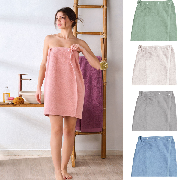 Πετσέτα Σώματος Με Κουμπιά (70x140) Kentia Versus Victor 380gsm