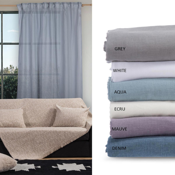 Κουρτίνα (140x270) Με Τρέσα Nef-Nef Homeware Antel