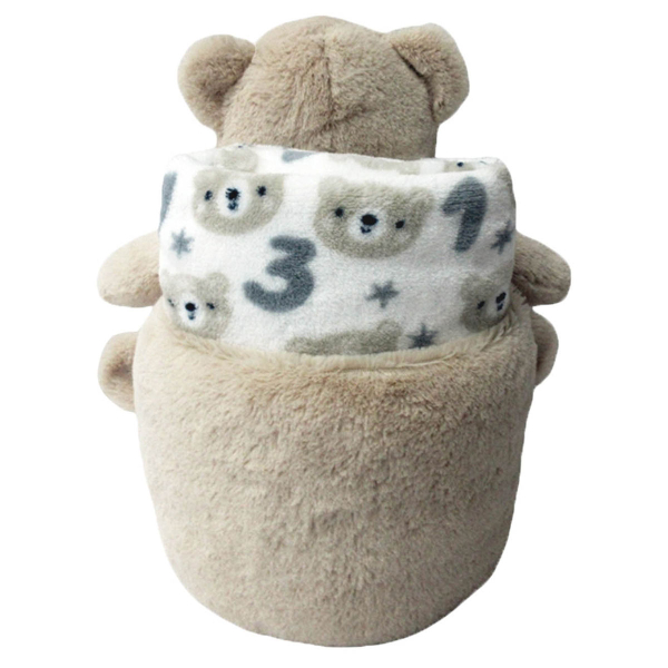 Κουβέρτα Fleece Αγκαλιάς (75x90) + Λούτρινο + Καλάθι Viopros Σχ. 710