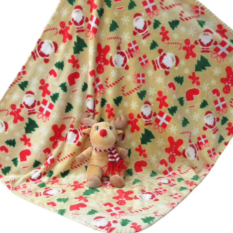 Χριστουγεννιάτικη Κουβέρτα Fleece Αγκαλιάς (75x90) + Λούτρινο Viopros Σχ. 750