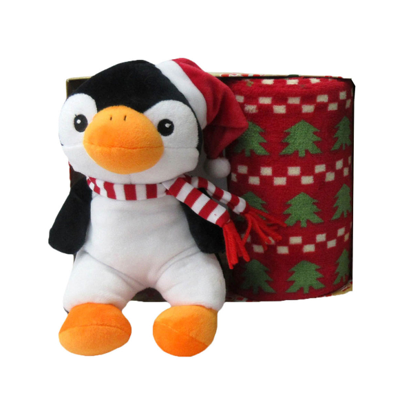 Χριστουγεννιάτικη Κουβέρτα Fleece Αγκαλιάς (75x90) + Λούτρινο Viopros Σχ. 751