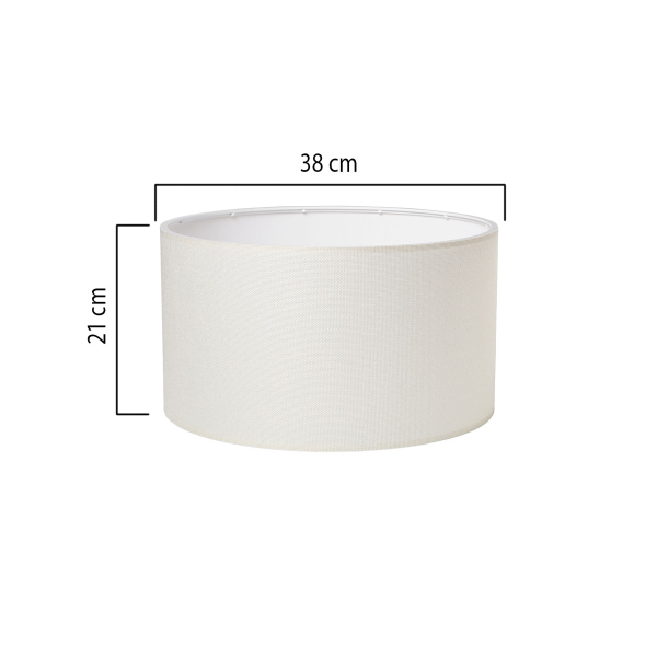 Καπέλο Φωτιστικού Για Ντουί E27 Heronia 14-0382 White - Cream