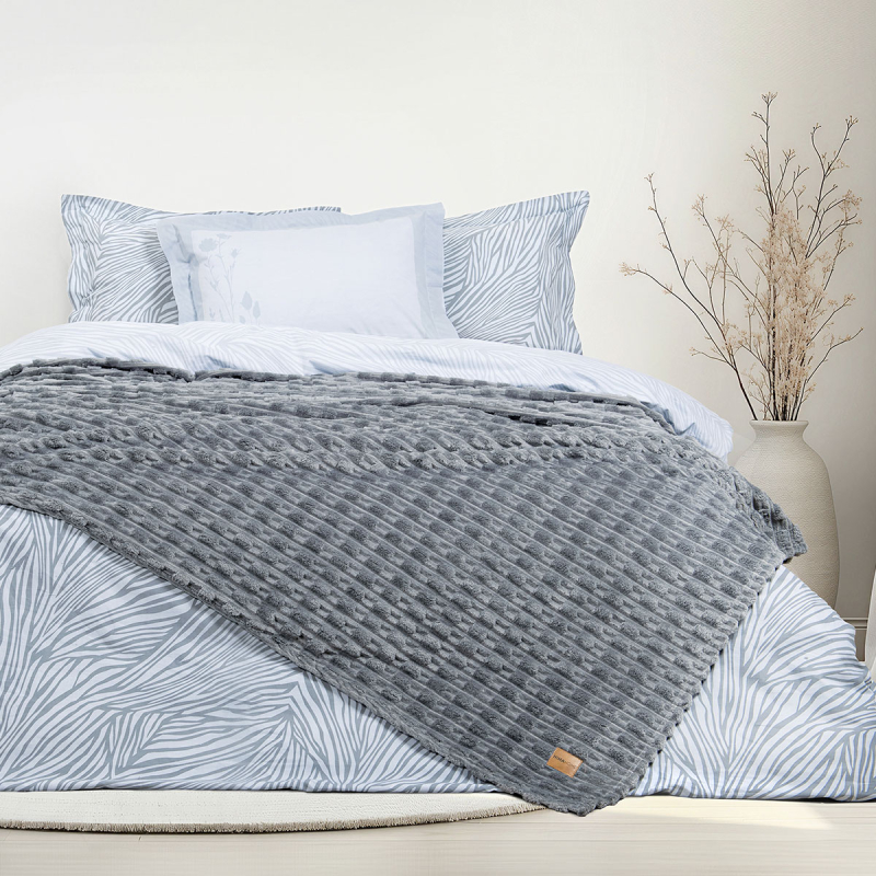 Κουβέρτα Fleece Μονή (160x220) Nima Savara D.Grey
