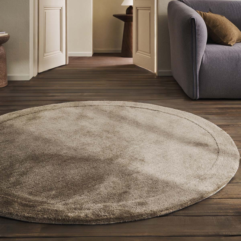 Στρογγυλό Χαλί (Φ200) Gofis Home Heaven Warm Beige 802/06