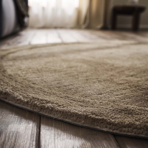 Στρογγυλό Χαλί (Φ200) Gofis Home Heaven Warm Beige 802/06