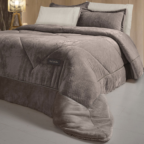 Κουβερτοπάπλωμα Ημίδιπλο (180x240) Guy Laroche Moore Cocoa