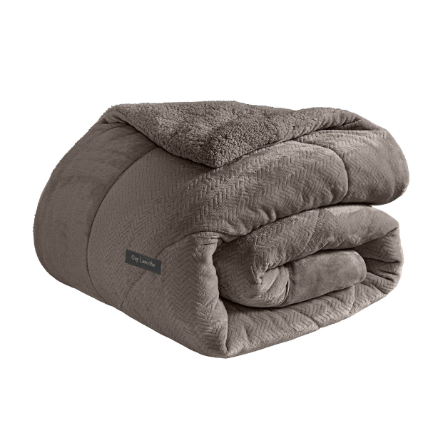 Κουβερτοπάπλωμα Ημίδιπλο (180x240) Guy Laroche Moore Cocoa