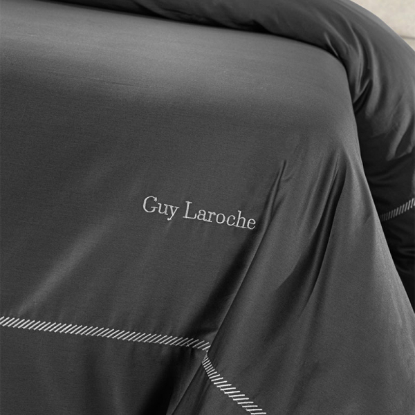 Παπλωματοθήκη King Size (Σετ 250x240) Guy Laroche Elite Anthracite - Silver