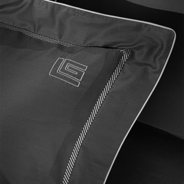 Παπλωματοθήκη King Size (Σετ 250x240) Guy Laroche Elite Anthracite - Silver