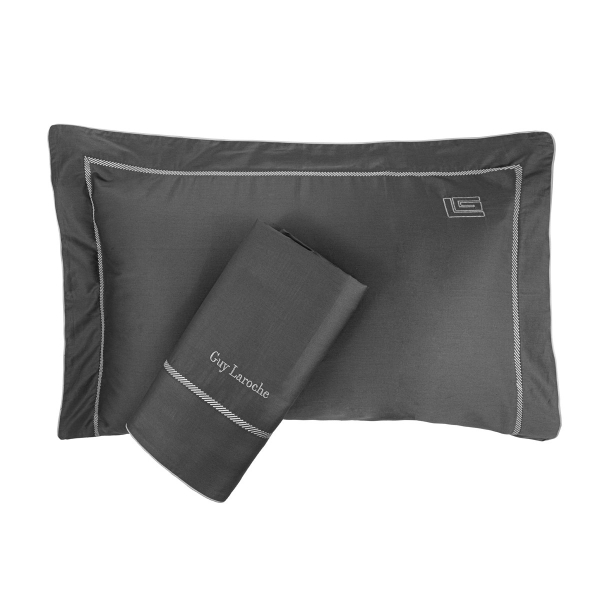 Παπλωματοθήκη King Size (Σετ 250x240) Guy Laroche Elite Anthracite - Silver