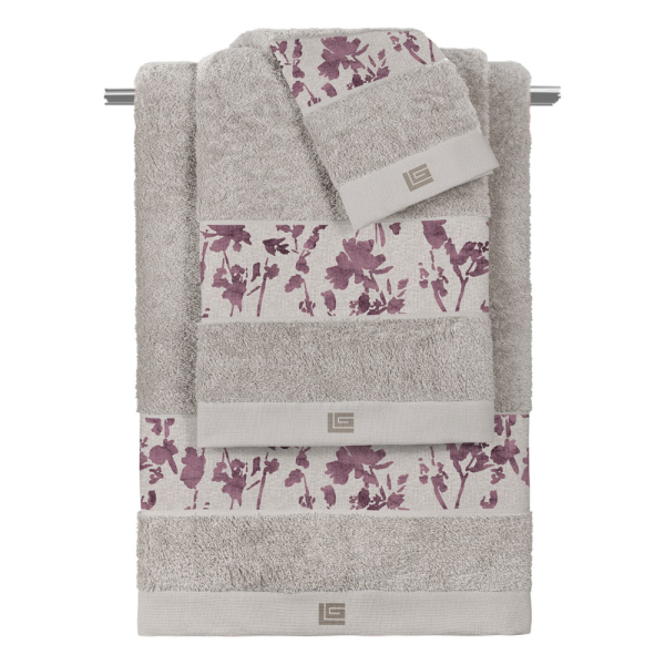 Πετσέτες Μπάνιου (Σετ 3τμχ) Guy Laroche Romance Melanze - Silver 500gsm