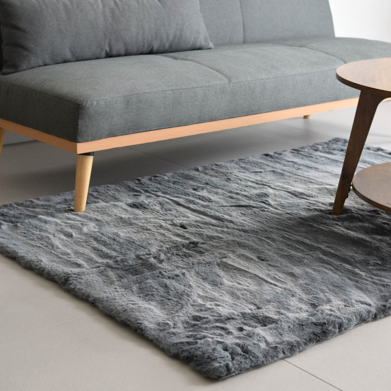 Χαλί Γούνινο (200x250) Ravelia Fluffy Dark Grey