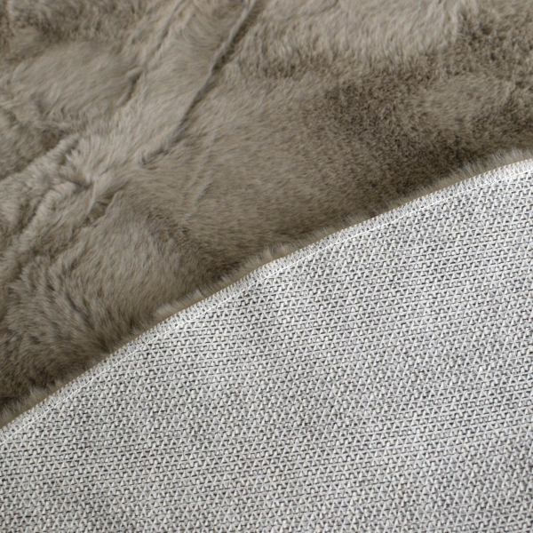 Γούνινο Xαλί Διαδρόμου (60x180) Ravelia Fluffy Taupe Animal Shape