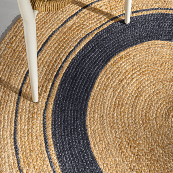 Στρογγυλό Χαλί Καλοκαιρινό (Φ110) Guy Laroche Grande Anthracite