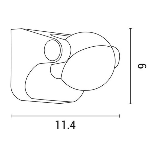 Απλίκα LED Εξωτερικού Χώρου Eurolamp 145-20207 Dark Grey