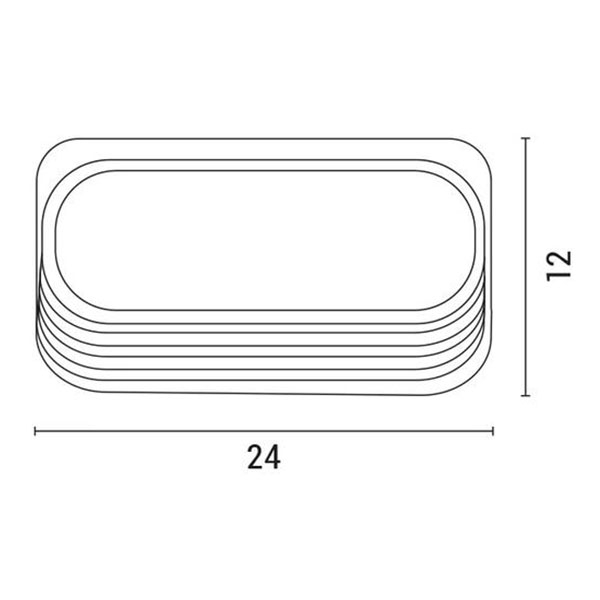 Απλίκα LED Εξωτερικού Χώρου Eurolamp 145-20209 Grey