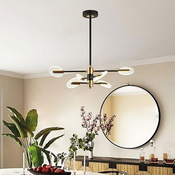 Φωτιστικό Οροφής Πολύφωτο LED 3 CCT Eurolamp 144-10011 Black/Gold