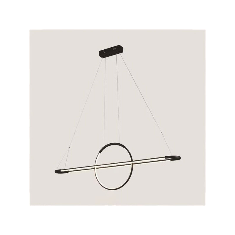 Φωτιστικό Οροφής Δίφωτο LED Eurolamp 144-16001 Black