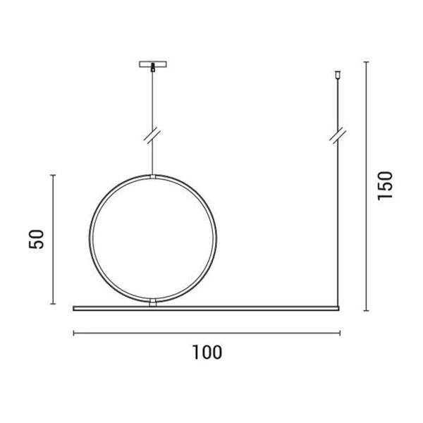 Φωτιστικό Οροφής Δίφωτο LED Eurolamp 144-16018 White/Black