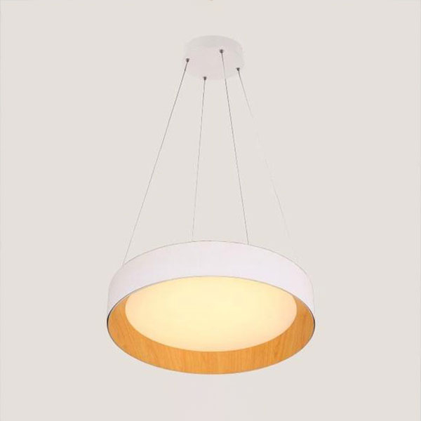Φωτιστικό Οροφής Μονόφωτο LED Eurolamp 144-17024 White/Wood