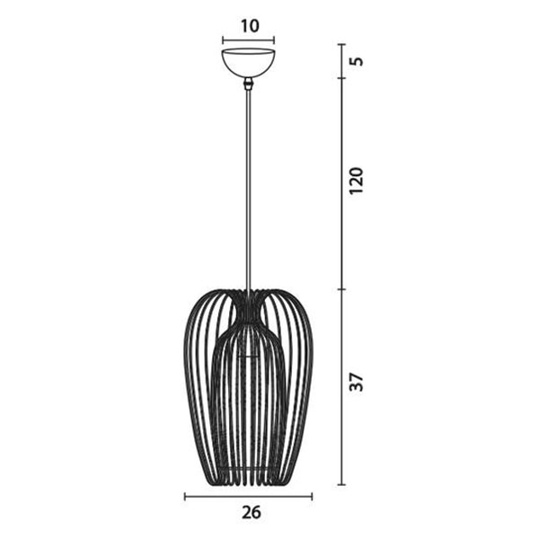 Φωτιστικό Οροφής Μονόφωτο Eurolamp 144-28500 Black Home Φωτιστικά Spitishop