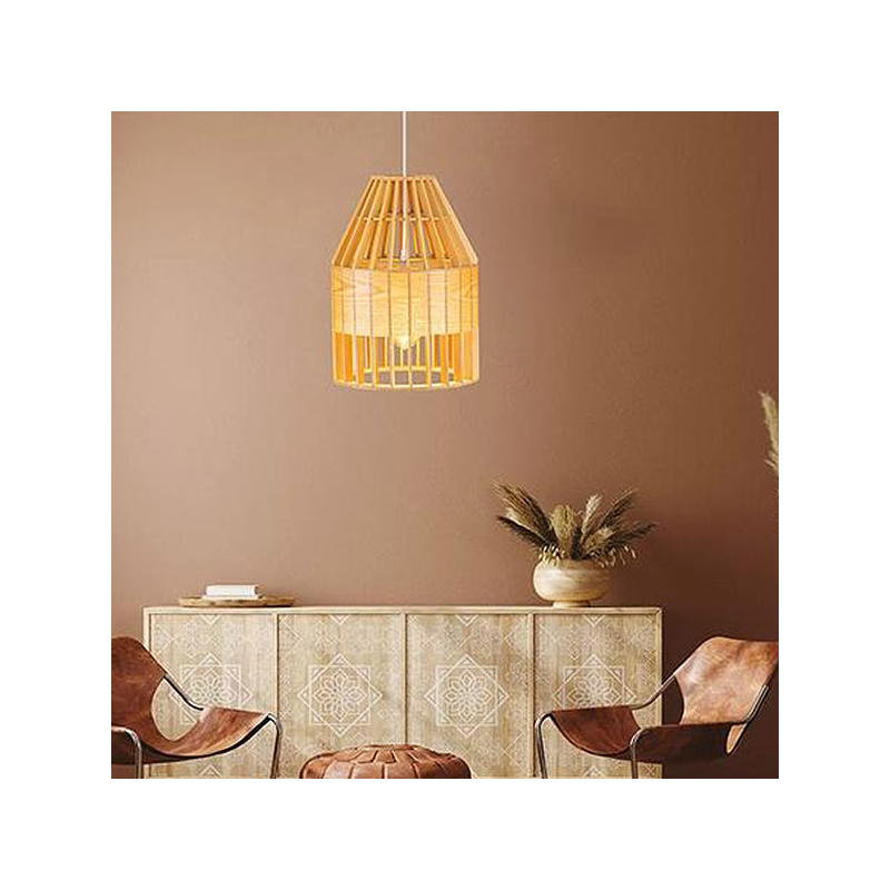 Φωτιστικό Οροφής Μονόφωτο Eurolamp 144-30006 Wood