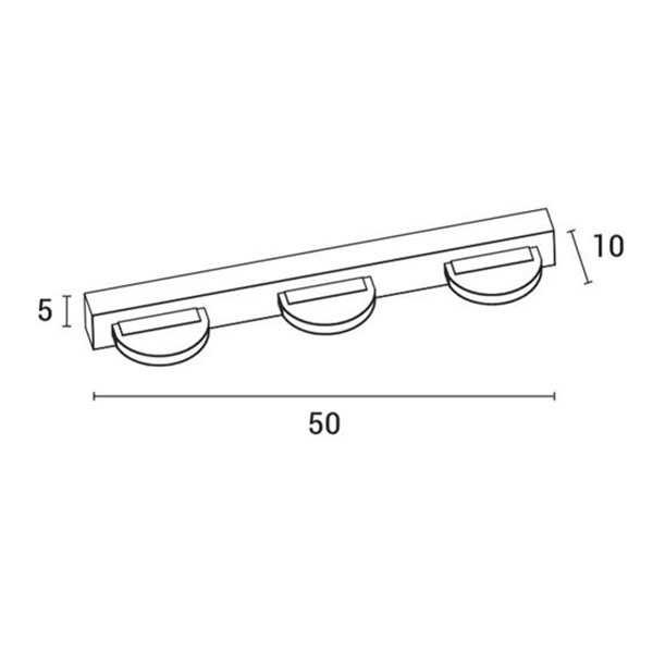 Απλίκα Τοίχου Led Eurolamp 144-80003 Chrome Home Φωτιστικά Spitishop