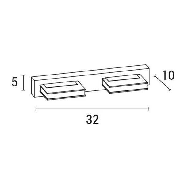 Απλίκα Τοίχου Led Eurolamp 144-80004 Chrome Home Φωτιστικά Spitishop