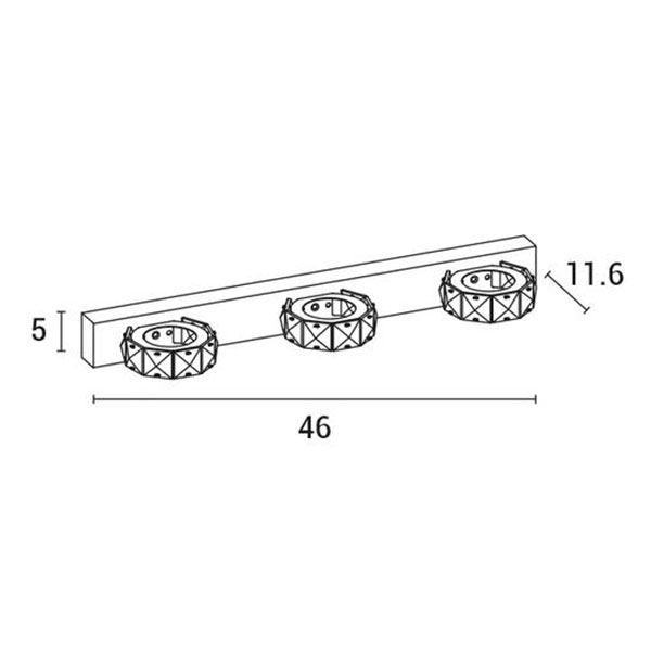 Απλίκα Τοίχου Led Eurolamp 144-80007 Chrome Home Φωτιστικά Spitishop