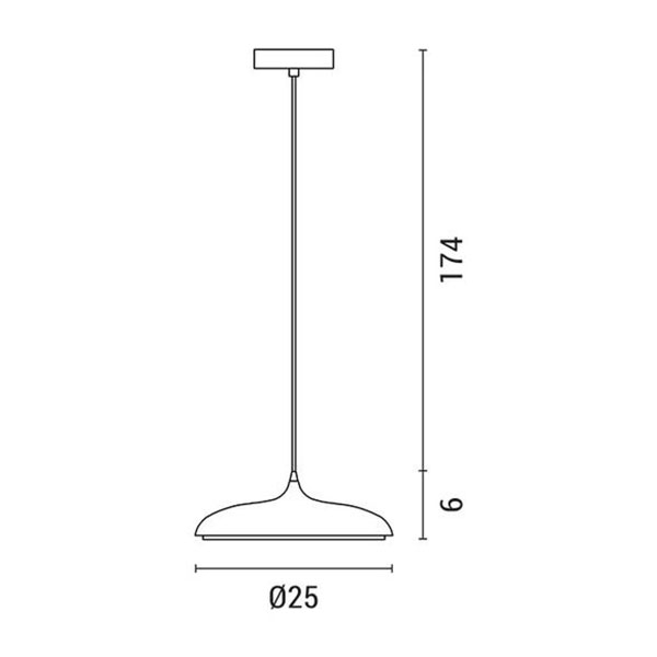 Φωτιστικό Οροφής Μονόφωτο LED 3 CCT Eurolamp Saturn 144-15034 Black