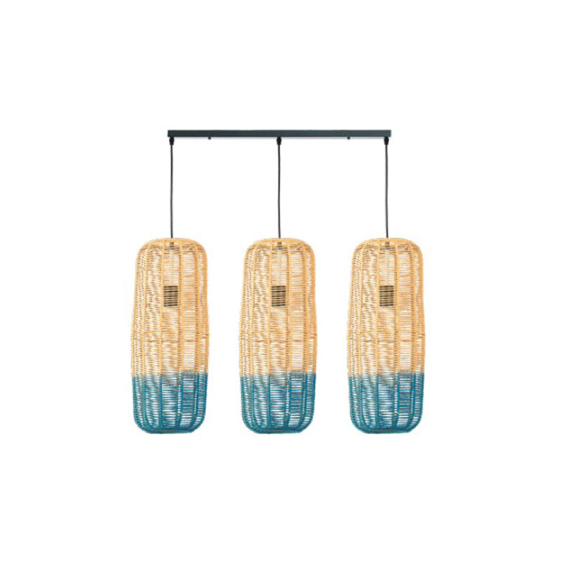 Φωτιστικό Οροφής Τρίφωτο Eurolamp Kai 144-33030 White/L.Blue