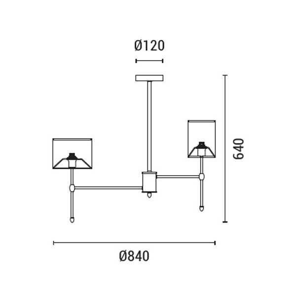Φωτιστικό Οροφής Πολύφωτο Eurolamp Veli 144-24052 White/Black