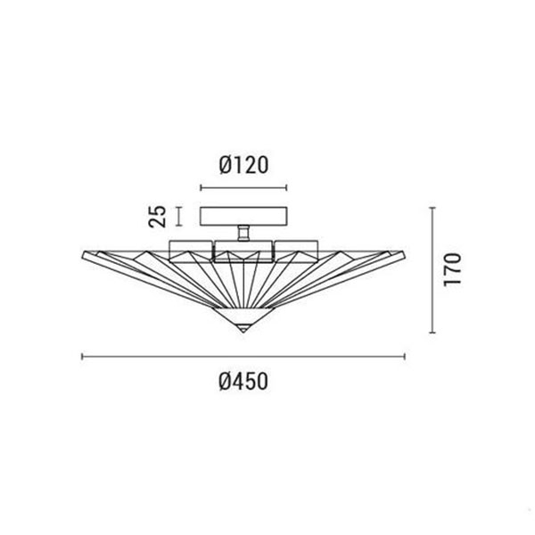 Φωτιστικό Πλαφονιέρα Eurolamp Float 144-24077 Grey