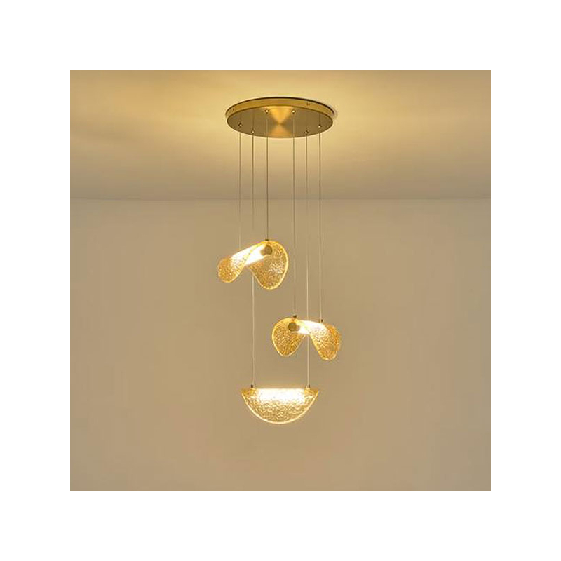 Φωτιστικό Οροφής Τρίφωτο LED Eurolamp Waves 144-18004 Bronze/Gold