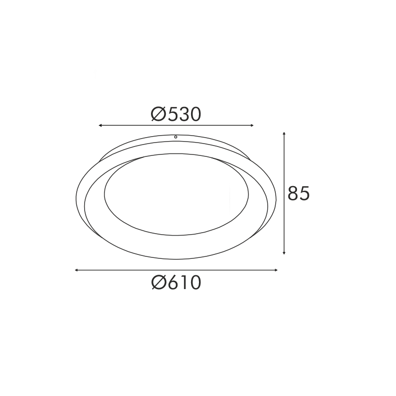 Φωτιστικό Πλαφονιέρα Led 3 Cct Aca Diana Br71Ledc61Bkcct Matt Black Home Φωτιστικά Οροφής Spitishop