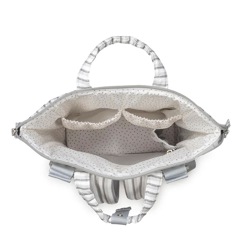 Τσάντα Αλλαξιέρα Backpack (26X12X36) Walking Mum Botton Stripes Home Βρεφικά Τσάντες Αλλαξιέρες - Νεσεσέρ Spitishop