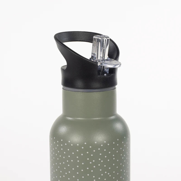 Παγούρι - Θερμός 500ml Με Καλαμάκι Walking Mum Poppy Mouse Olive