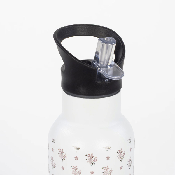 Παγούρι - Θερμός 500ml Με Καλαμάκι Walking Mum Botton Flowers