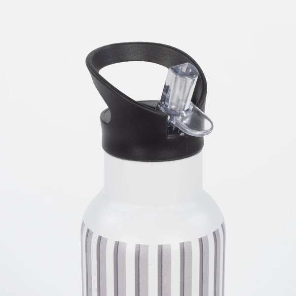 Παγούρι - Θερμός 500ml Με Καλαμάκι Walking Mum Botton Stripes