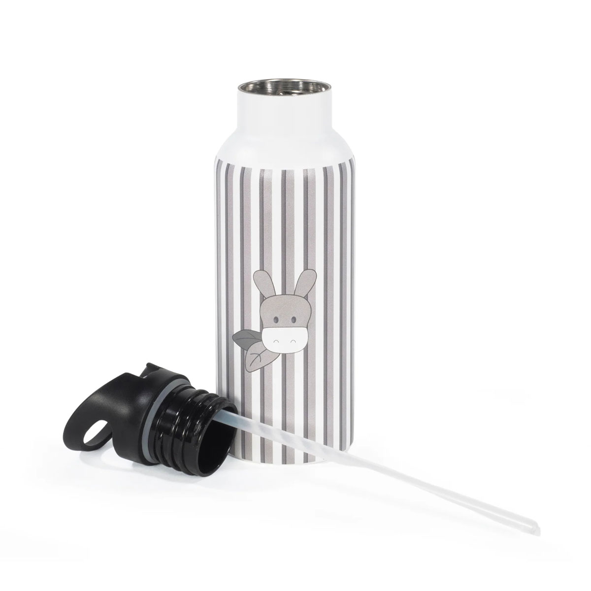 Παγούρι - Θερμός 500Ml με Καλαμάκι Walking Mum Botton Stripes Home Παιδικά Είδη Φαγητού & Αξεσουάρ Σερβιρίσματος Spitishop