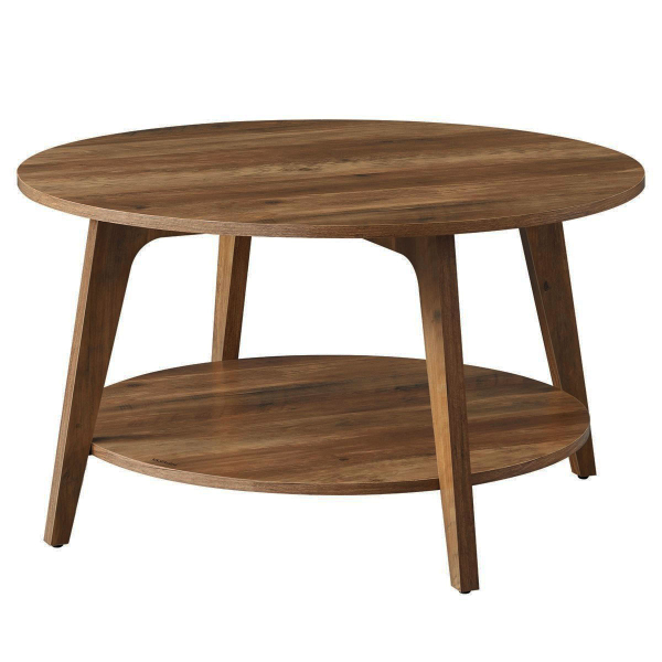 Τραπέζι Σαλονιού Με Ράφι (Φ80x45) Vasagle LCT243K41