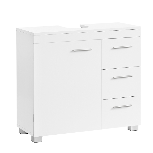 Ντουλάπι Μπάνιου Για Νιπτήρα Με Συρτάρια (70x30x64) Vasagle BBK503W10V2