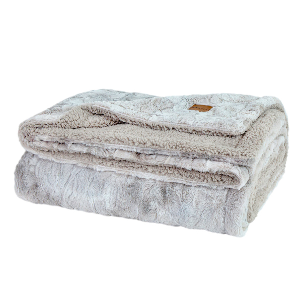 Κουβέρτα Fleece Μονή Με Γουνάκι (150x220) Nima Cloud