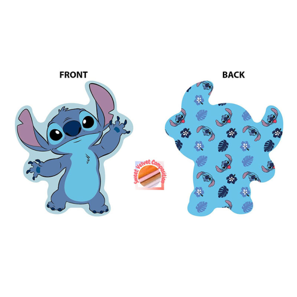 Διακοσμητικό Μαξιλάρι Βελουτέ 2 Όψεων Dimcol Stitch 680 Sky Blue 20cm