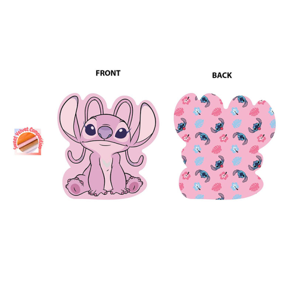 Διακοσμητικό Μαξιλάρι Βελουτέ 2 Όψεων Dimcol Angel 698 Pink 20cm