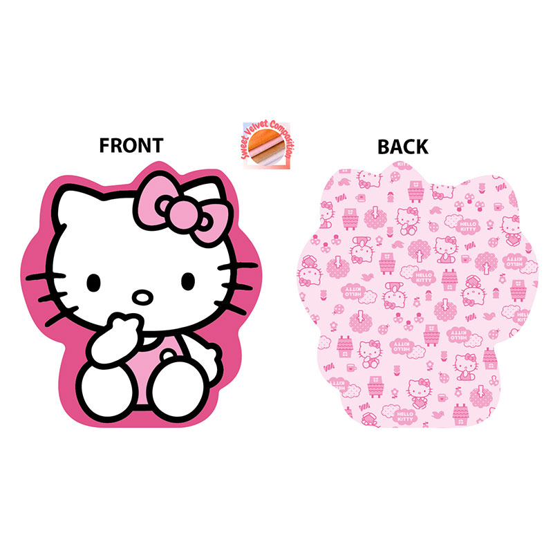 Διακοσμητικό Μαξιλάρι Βελουτέ 2 Όψεων Dimcol Hello Kitty 695 Pink 20cm
