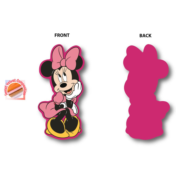 Διακοσμητικό Μαξιλάρι Βελουτέ Dimcol Minnie 454 Fuchsia 15cm