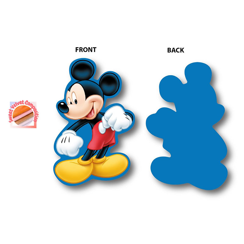 Διακοσμητικό Μαξιλάρι Βελουτέ Dimcol Mickey 440 Blue 15cm
