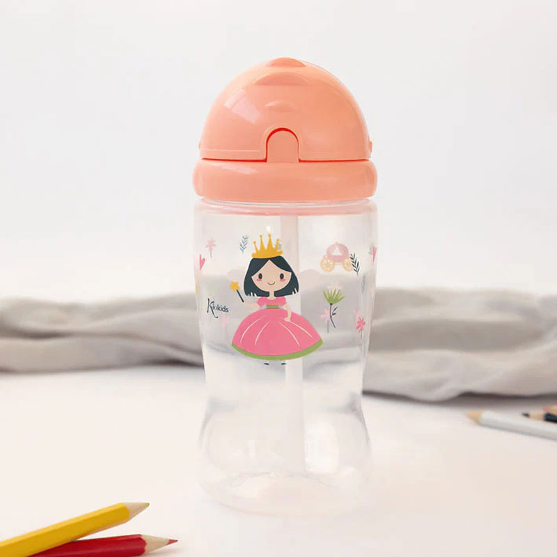 Παγούρι Με Καλαμάκι 350ml Kiokids Princess 4934